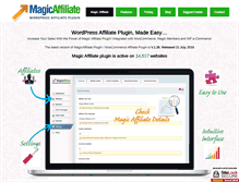 Tablet Screenshot of magicaffiliateplugin.com